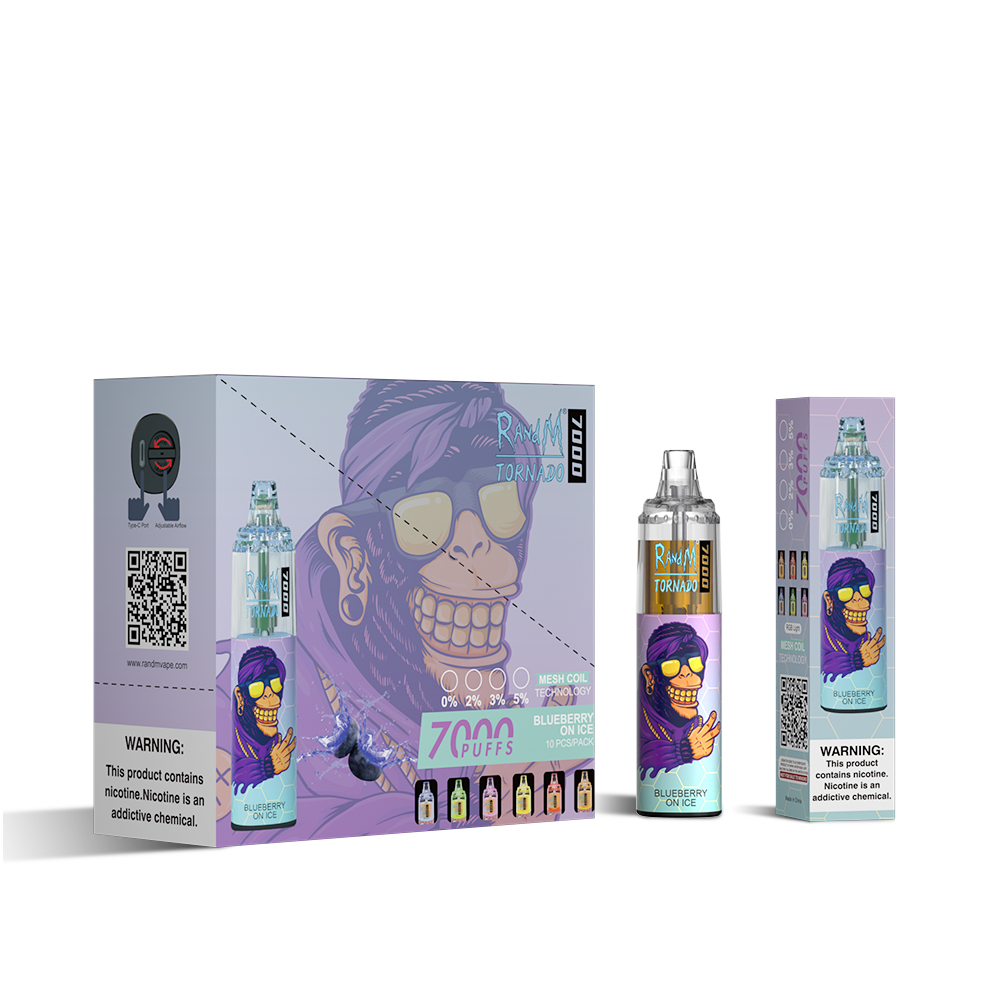 RAndM Tornado 7000 Puffs Wegwerp Vape (Doos van 10)