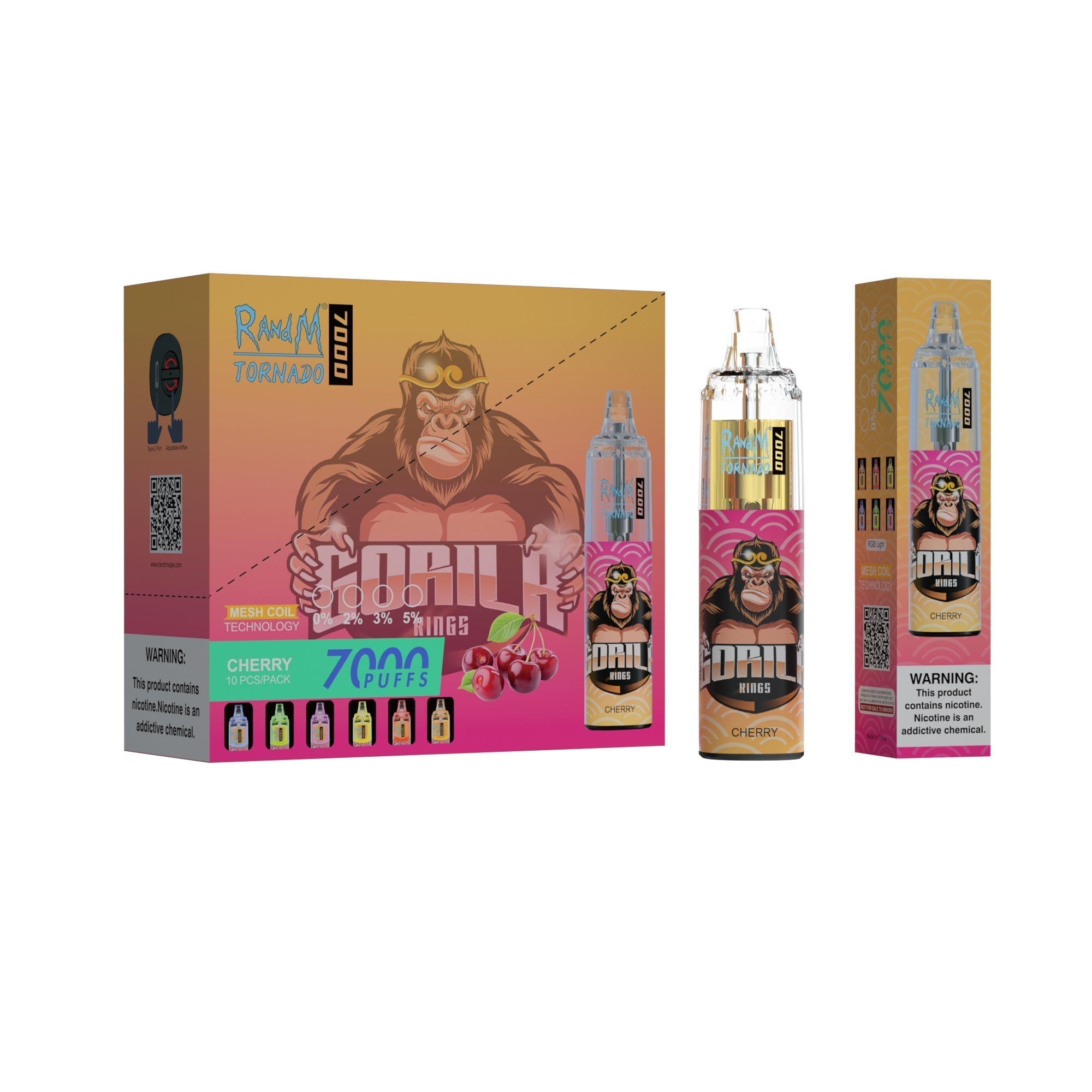 RAndM Tornado 7000 Puffs Wegwerp Vape (Doos van 10)