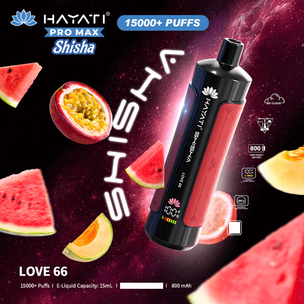 Hayati Shisha 15000 Puffs Wegwerp Vape