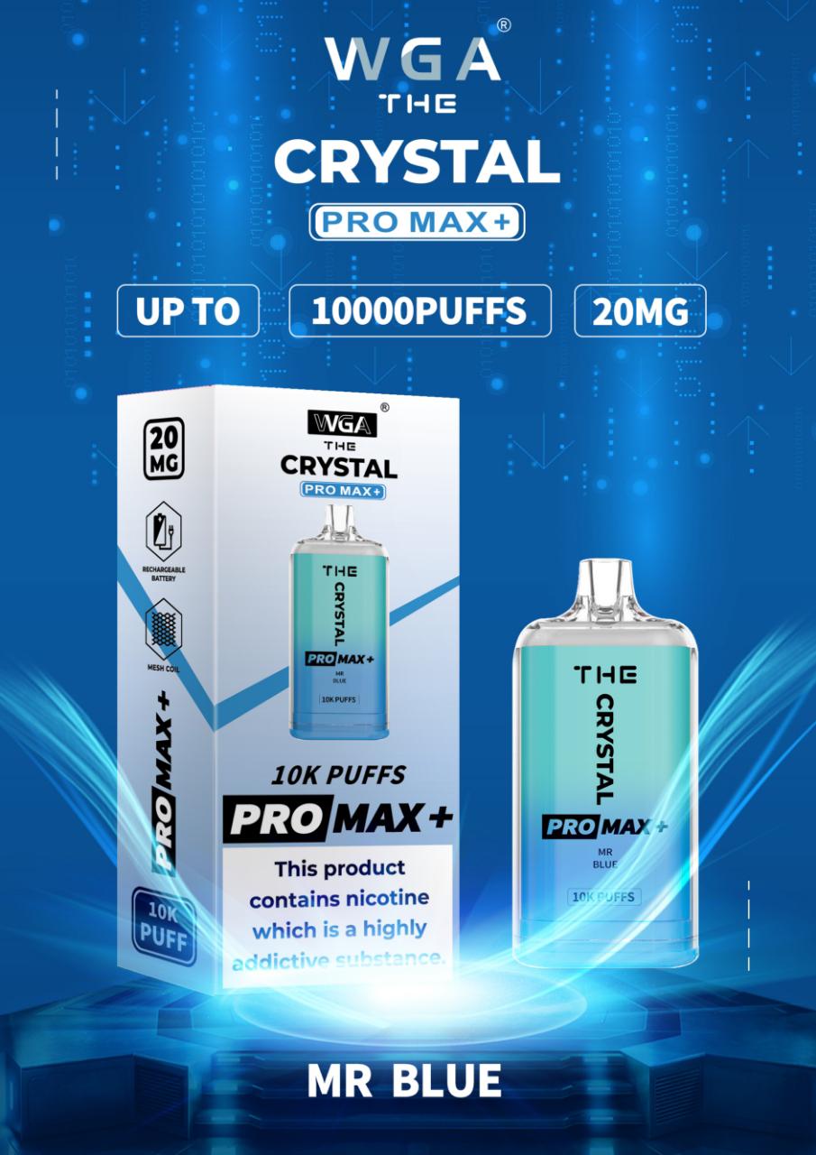 The Crystal Pro Max + 10000 Wegwerp Vape (Doos van 10)