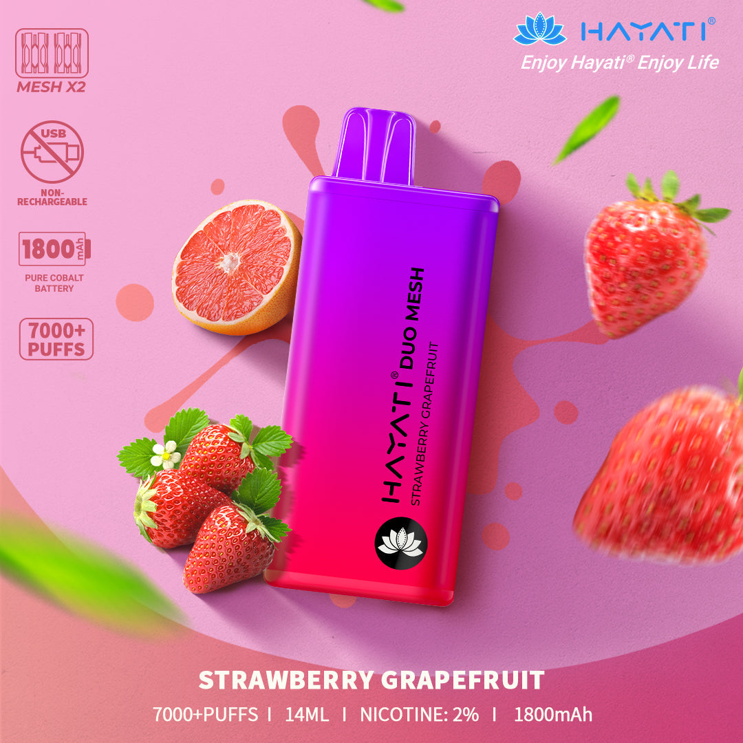 Hayati Duo Mesh 7000 Puffs Wegwerp Vape (Doos van 10)