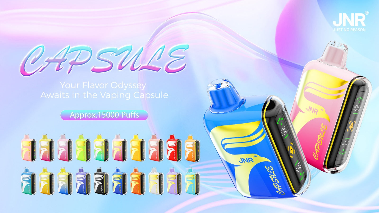 JNR Digital Box Capsule 15000 Puffs (Doos van 10)