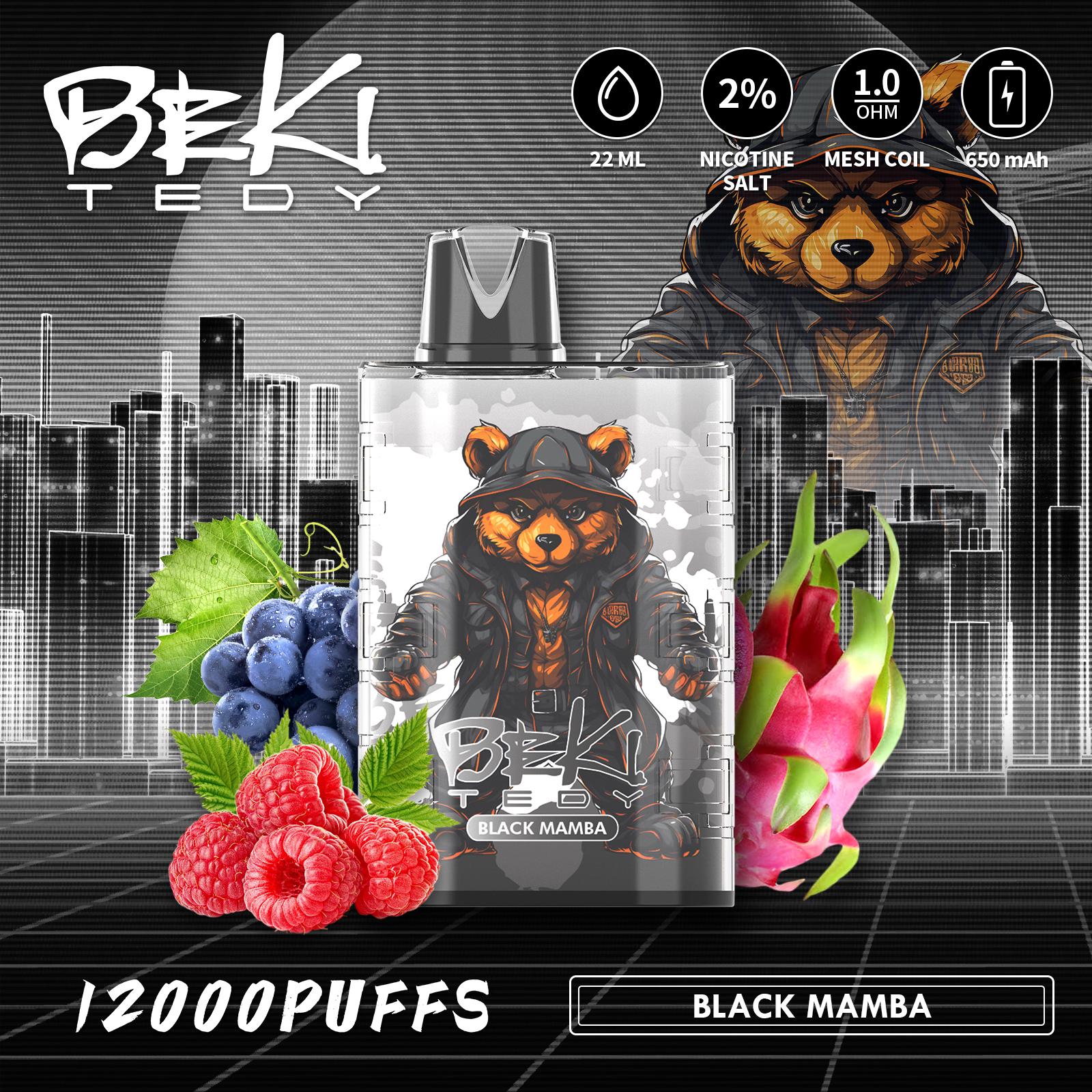 Beki Tedy 12000 Puffs Wegwerp Vape (Doos van 10)