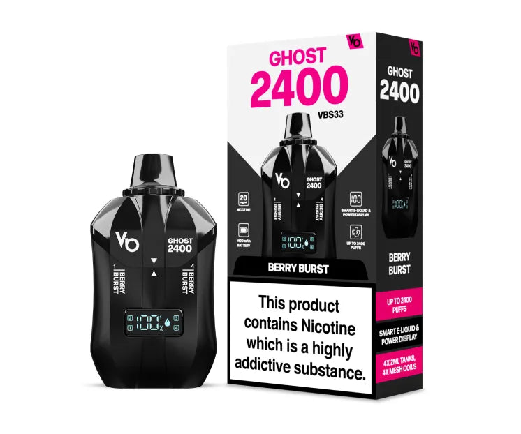 Ghost 2400 Puffs Wegwerp Vape (Doos van 5)