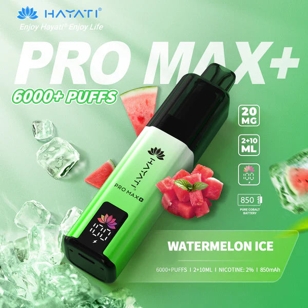 Hayat Pro Max+ 6000 Puffs Disposable Vape (Box of 10)