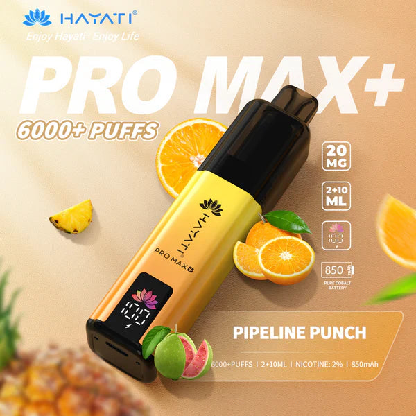 Hayat Pro Max+ 6000 Puffs Disposable Vape (Box of 10)