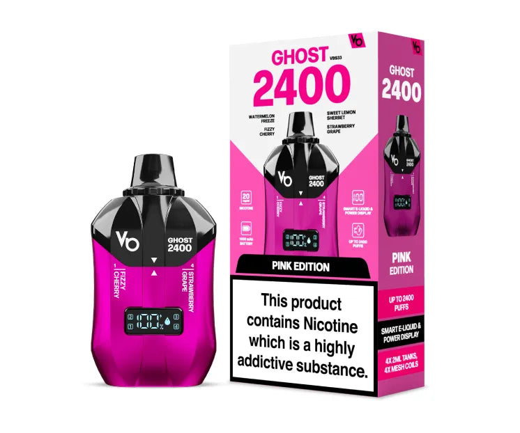 Ghost 2400 Puffs Wegwerp Vape (Doos van 5)