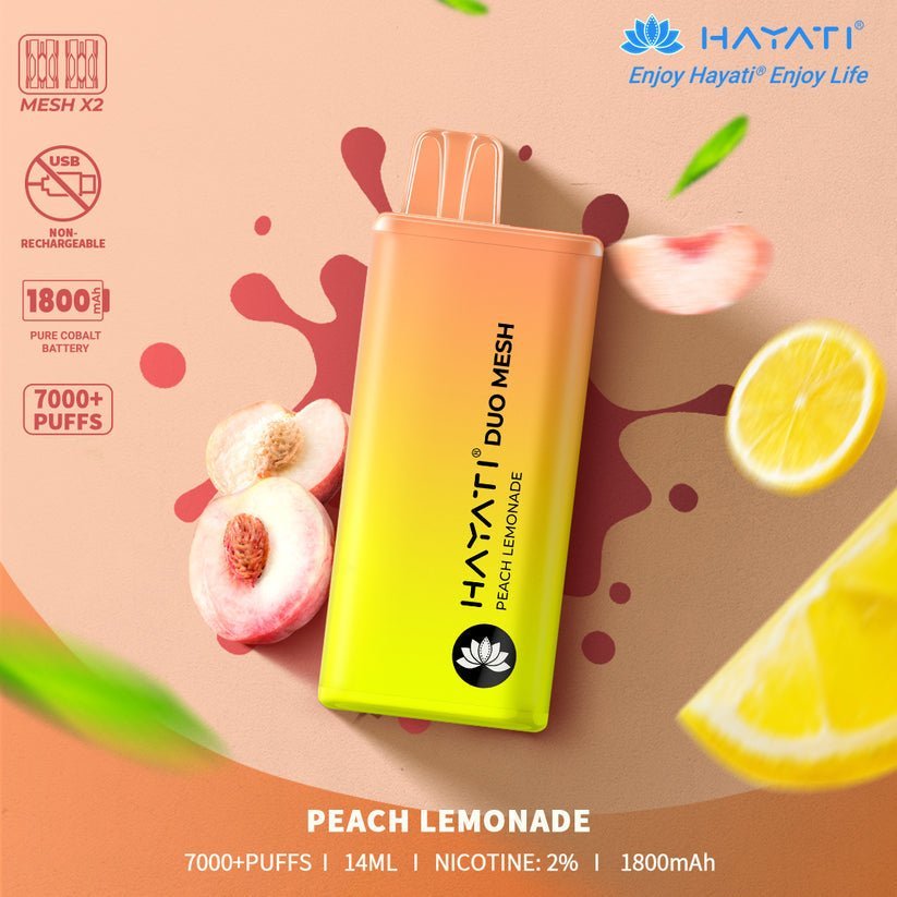 Hayati Duo Mesh 7000 Puffs Disposable Vape Bar Pod Kit #Simbavapes#